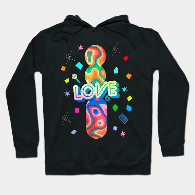 80's Love I love the 80s Tape Party Hoodie by holger.brandt